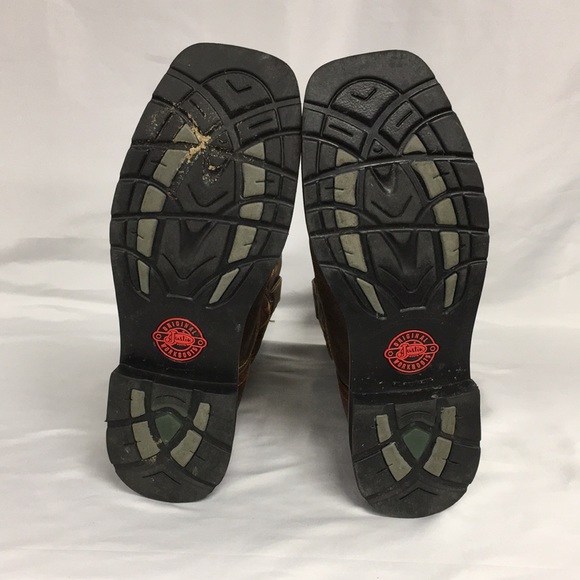 Justin Mens Authentic Leather Boots 9EE - Picture 7 of 7